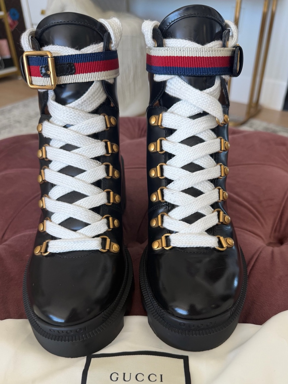 Gucci Sylvie Web Boots
